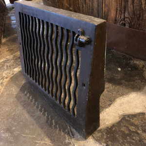 Cast iron register cover with ripple design