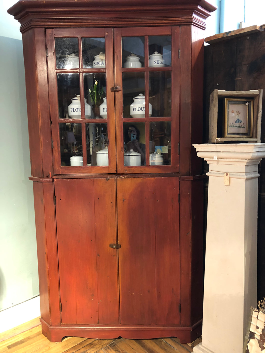 Pine Corner Cupboard (Front)