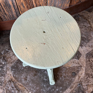 Painted height-adjustable piano stool