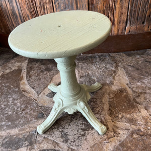 Painted height-adjustable piano stool